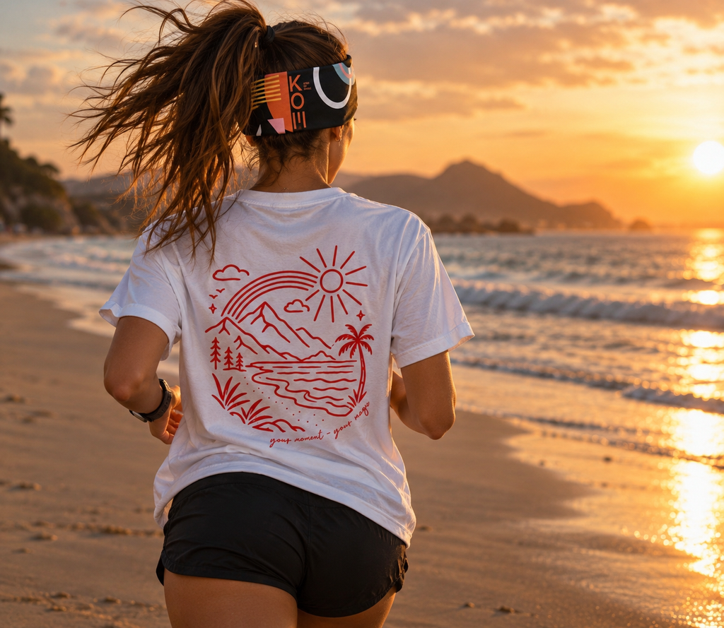 KOM T-Shirt, "MAGIC WORLD RED", Unisex