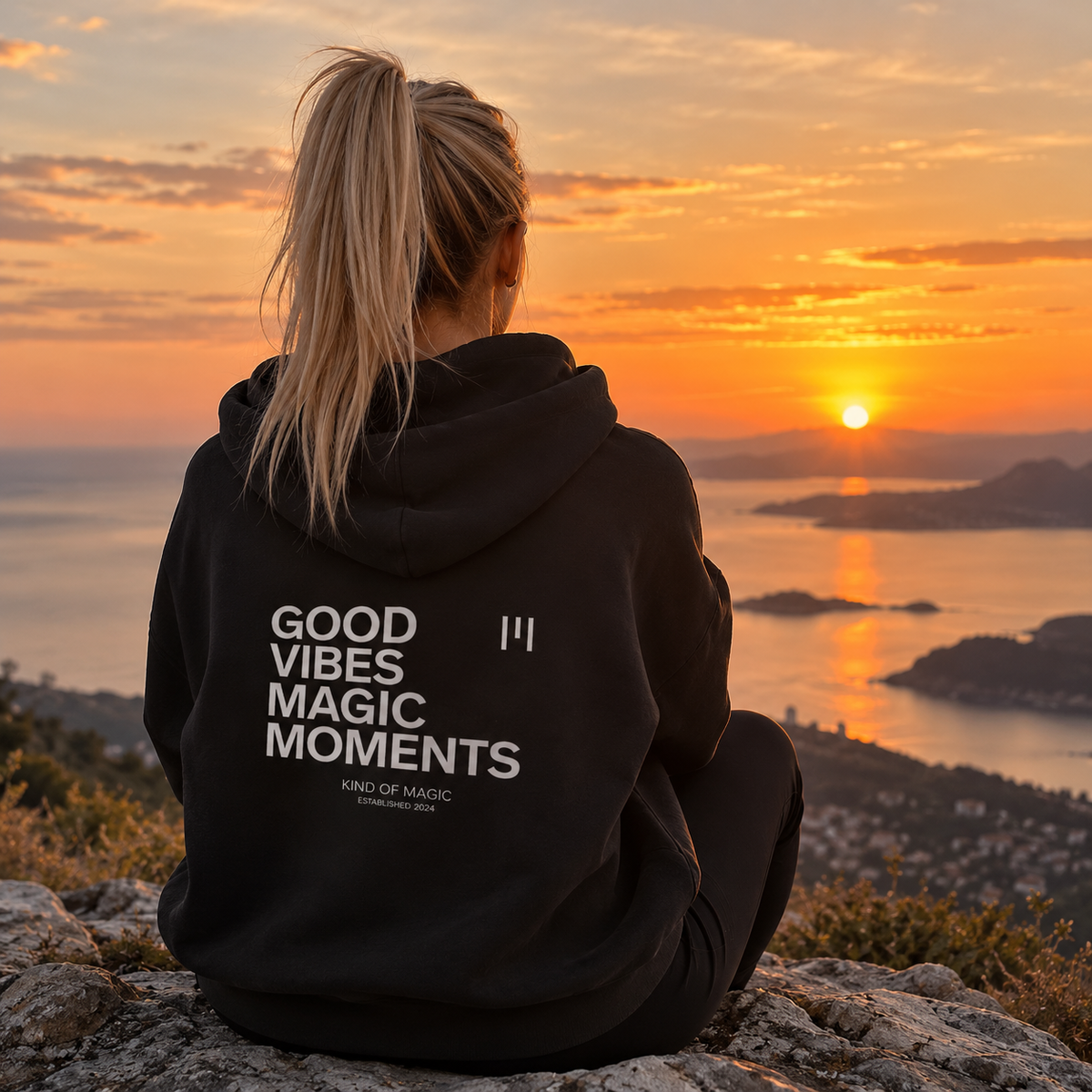 KOM Hoodie "GOODVIBES", Damen